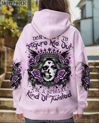 DON'T TRY TO FIGURE ME OUT SKULL LADY ALL OVER PRINT   - TLTR2510245