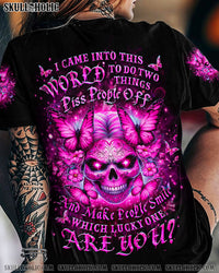 WHICH LUCKY ONE ARE YOU SKULL ALL OVER PRINT - YHLT1704243