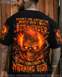 I WAS BORN UNDER A WARNING SIGN ALL OVER PRINT - YHHN0707251