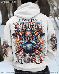 I CAN FIX STUPID BUT IT'S GONNA HURT OLD SKULL ALL OVER PRINT - YHHN1112242