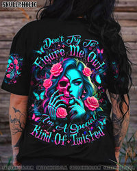 DON'T TRY TO FIGURE ME OUT SKULL ALL OVER PRINT - YHDU2103251