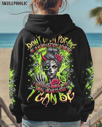 HOW HEARTLESS I CAN BE TATTOO SKULL MESSY BUN ALL OVER PRINT - TLTR2402255