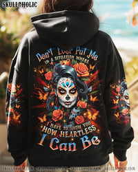 HOW HEARTLESS I CAN BE SKULL LADY  ALL OVER PRINT - TLNZ1501251