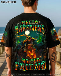 HELLO DARKNESS MY OLD FRIEND HALLOWEEN ALL OVER PRINT - YHHN2208251