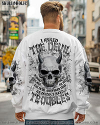 I ASKED THE DEVIL SKULL DEMON ALL OVER PRINT - TLTR0603251