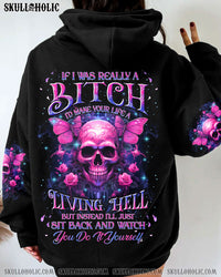 IF I WAS REALLY A B SKULL ALL OVER PRINT - YHKD0911233