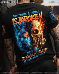 MY GIVE A F IS BROKEN SKULL WOLF ALL OVER PRINT - TYHI1604241