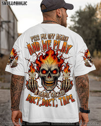 PISS ME OFF AGAIN FIRE SKULL ALL OVER PRINT - TLTR2107252