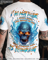 I'M NOT RUDE I JUST HAVE THE BALLS ALL OVER PRINT - TLPQ1607242