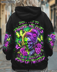 DON'T TRY TO FIGURE ME OUT SKULL LADY ALL OVER PRINT - YHDU2312244