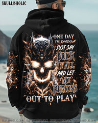 ONE DAY I'M GONNA JUST SAY DEMON SKULL ALL OVER PRINT - TLNO0912241