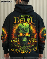 I ASKED THE DEVIL SKULL ALL OVER PRINT - TLNO2603242