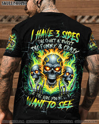I HAVE 3 SIDES 3 SKULLS FIRE ALL OVER PRINT - TLTW2607242