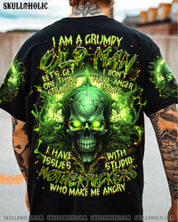 I AM A GRUMPY OLD MAN SKULL ALL OVER PRINT - TLTR1603245