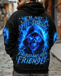 I'M NOT ANTI-SOCIAL MAD REAPER SKULL ALL OVER PRINT - YHLN1407252
