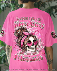 ASSUMING I WAS LIKE MOST GIRLS SKULL MESSY BUN ALL OVER PRINT - TLPQ0608241