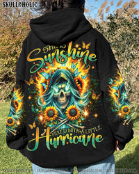 SHE IS SUNSHINE SUNFLOWER REAPER SKULL ALL OVER PRINT - TLNO1001242