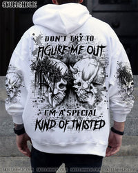 DON'T TRY TO FIGURE ME OUT SKULL ALL OVER PRINT - YHHN1411241