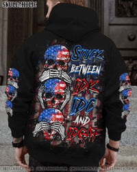 STUCK BETWEEN IDK IDC AND IDGAF SKULL ALL OVER PRINT - YHLT2911241
