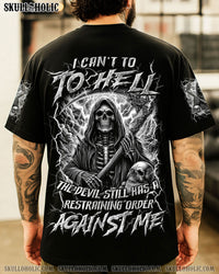 I CAN'T GO TO HELL THUNDER SKULL ALL OVER PRINT - YHLN2208251
