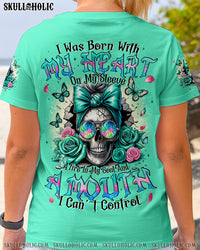 A MOUTH I CAN'T CONTROL MESSY BUN SKULL ALL OVER PRINT - TYQY0905241