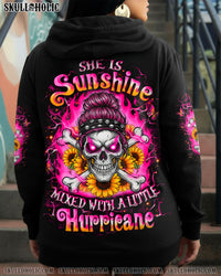 SHE IS SUNSHINE MESSY BUN ALL OVER PRINT - YHLT1111251