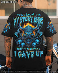 I DON'T KNOW HOW MY STORY ENDS VIKING SKULL ALL OVER PRINT - TYQY1104251