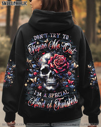 DON'T TRY TO FIGURE ME OUT SKULL ROSE ALL OVER PRINT - YHLT1610253