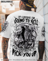 OF COURSE I'M GOING TO HELL SKULL ALL OVER PRINT - YHHN1108251