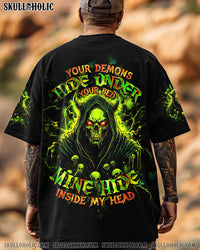 YOUR DEMONS HIDE UNDER YOUR BED SKULL ALL OVER PRINT  - TLTW3103251