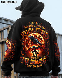 ONE DAY I'M GONNA JUST SAY SKULL WOLF ALL OVER PRINT   - TLTR2608253