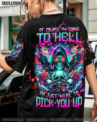 OF COURSE I'M GOING TO HELL SKULL ALL OVER PRINT - TLTW1502242