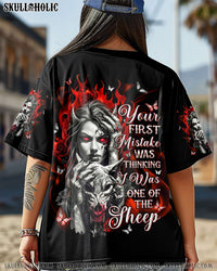 YOUR FIRST MISTAKE WOLF ROSE  LADY ALL OVER PRINT   - TLNT1403255