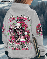 I'M BLUNT BECAUSE GOD ROLLED ME CHRISTMAS ALL OVER PRINT - YHLN1311252