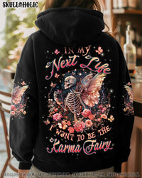 KARMA FAIRY SKULL SKELETON ROSE ALL OVER PRINT - YHLN0111241