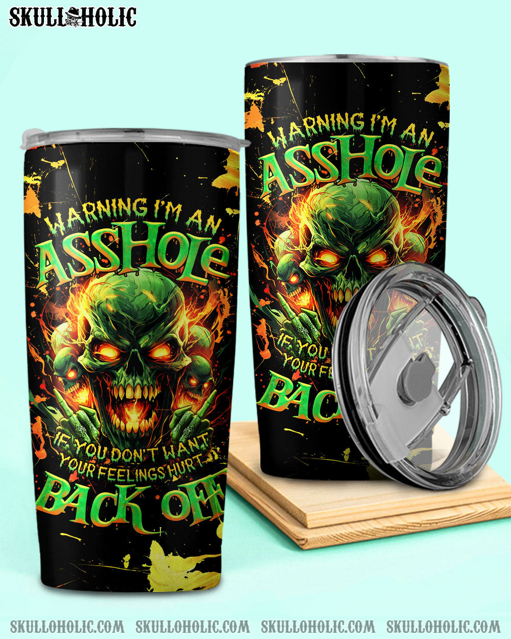 WARNING I'M AN A SKULL TUMBLER - TLNZ1305246