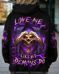 LOVE ME LIKE MY DEMONS DO SKULL ALL OVER PRINT - YHLT1102252