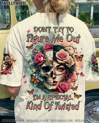 DON'T TRY TO FIGURE ME OUT SKULL ALL OVER PRINT - TLNZ2604242
