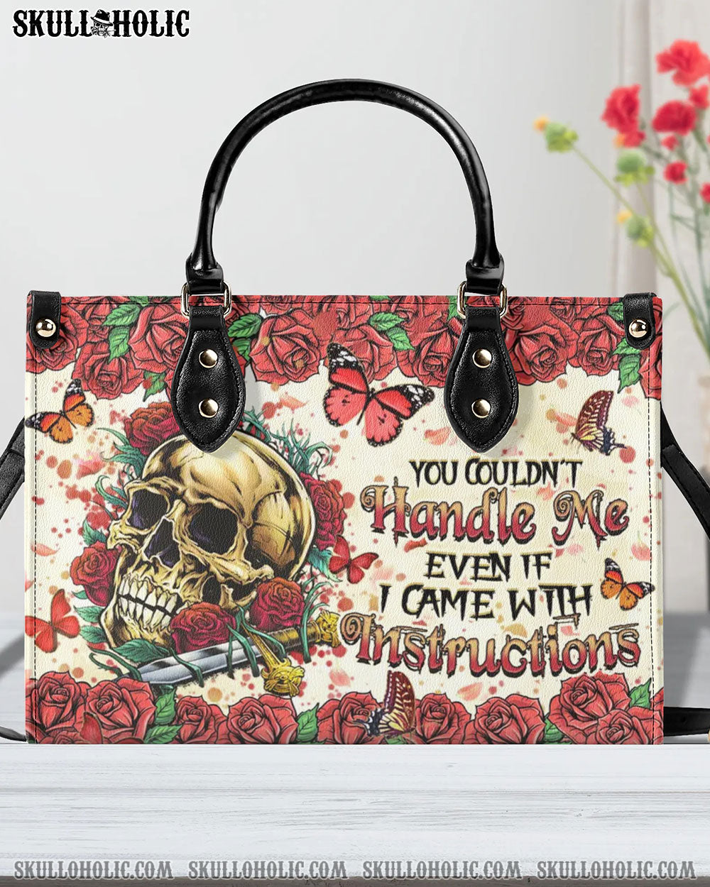 YOU COULDN'T HANDLE ME LEATHER HANDBAG - YHHN2507244