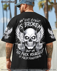 MY GIVE A F IS BROKEN SKULL ALL OVER PRINT   - TLTR3105251