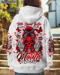 YOU SOUND BETTER WITH YOUR MOUTH CLOSED ALL OVER PRINT -  TLNT1002253