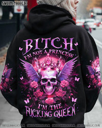 I'M THE F QUEEN SKULL WINGS ALL OVER PRINT - YHLN1311231