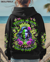 DON'T TRY TO FIGURE ME OUT SKULL  LADY ALL OVER PRINT  - TLTR0601251