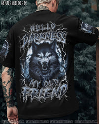 HELLO DARKNESS MY OLD FRIEND WOLF ALL OVER PRINT - YHLN2810252