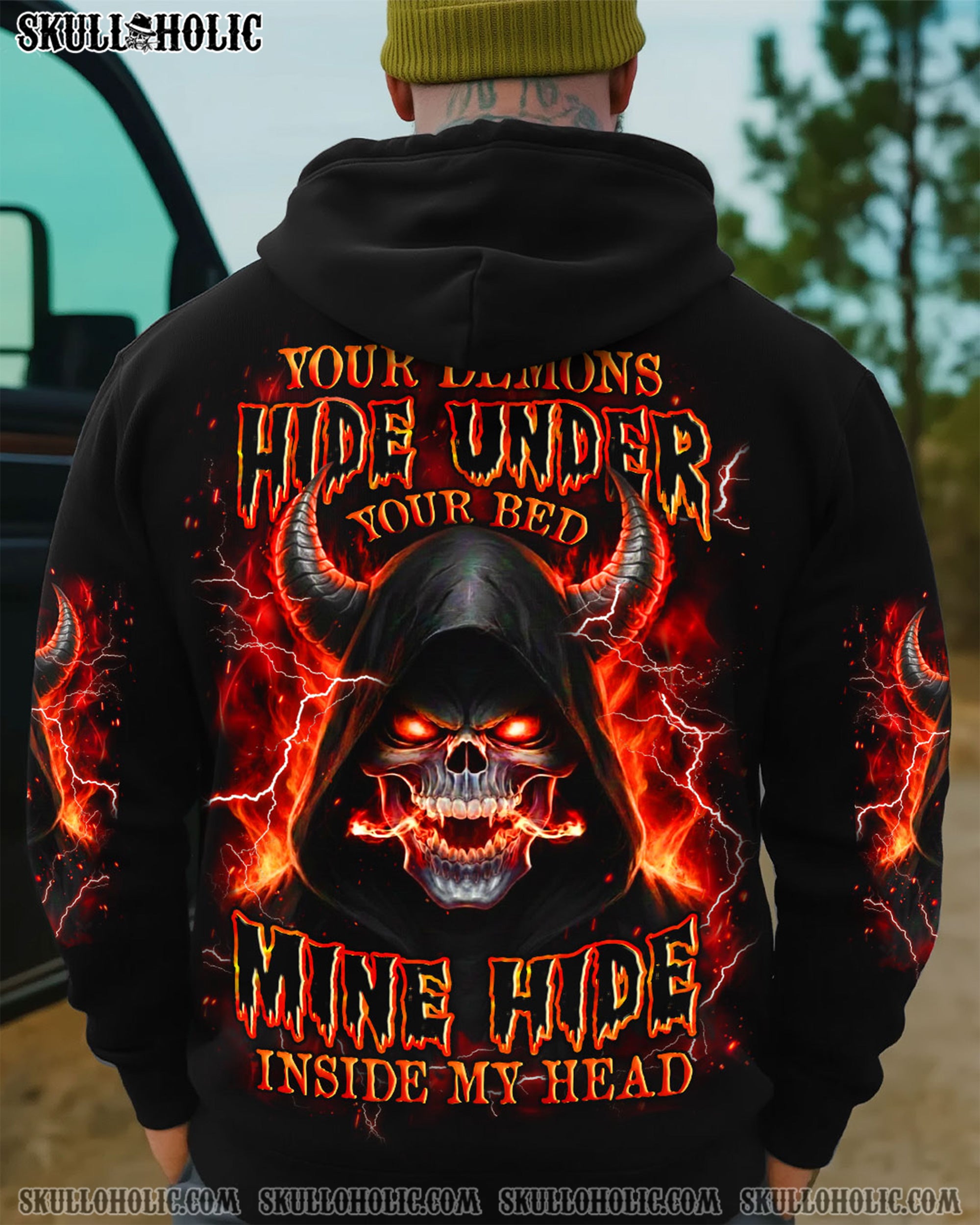YOUR DEMONS HIDE UNDER YOUR BED ALL OVER PRINT - YHHN1112251