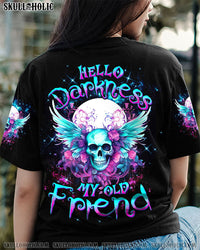 HELLO DARKNESS MY OLD FRIEND SKULL WINGS ALL OVER PRINT - TLTW0612231