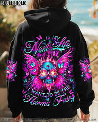 KARMA FAIRY SKULL SKULL WINGS ALL OVER PRINT - YHDU0703253