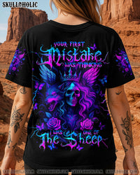YOUR FIRST MISTAKE WOLF SKULL LADY ALL OVER PRINT - TLNT2606254