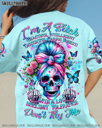 I'M A B DON'T TRY ME MESSY BUN ALL OVER PRINT - TLTR0508241
