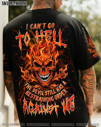 I CAN'T GO TO HELL FIRE SKULL ALL OVER PRINT - YHLN2711253